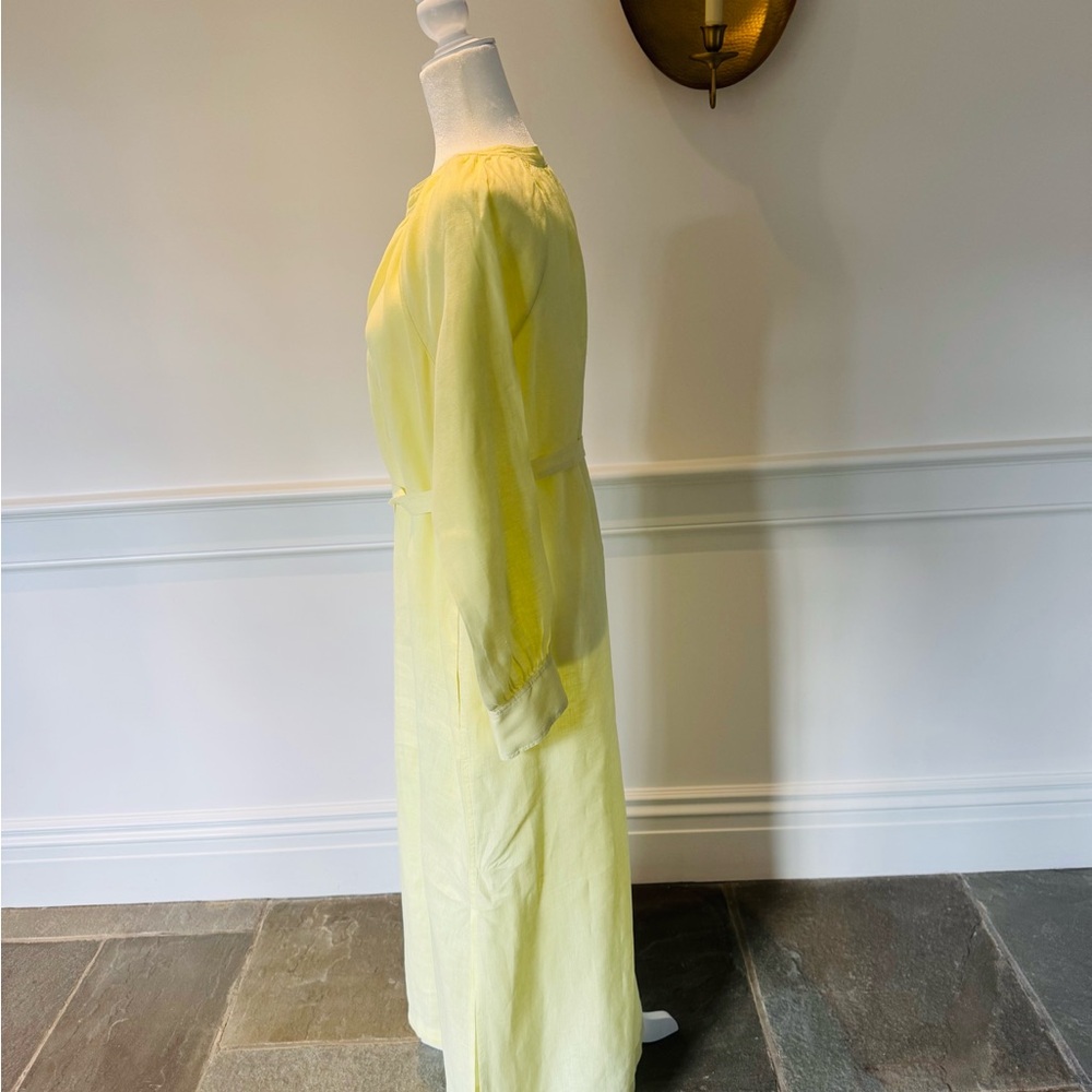 J.Crew Linen Long Dress – Soft Yellow | Effortless Chic ☀️ - Picture 4 of 7